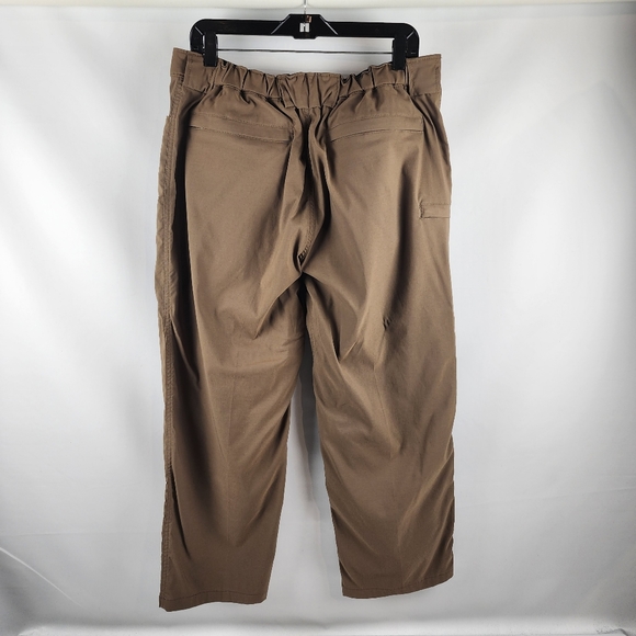 Duluth Trading Mens Flex Dry On The Fly Relaxed Brown Cargo Pants Size Lx30 - Picture 8 of 13